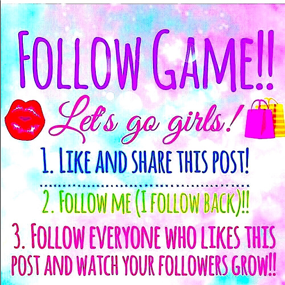 FIRST FOLLOW GAME‼️‼️‼️‼️